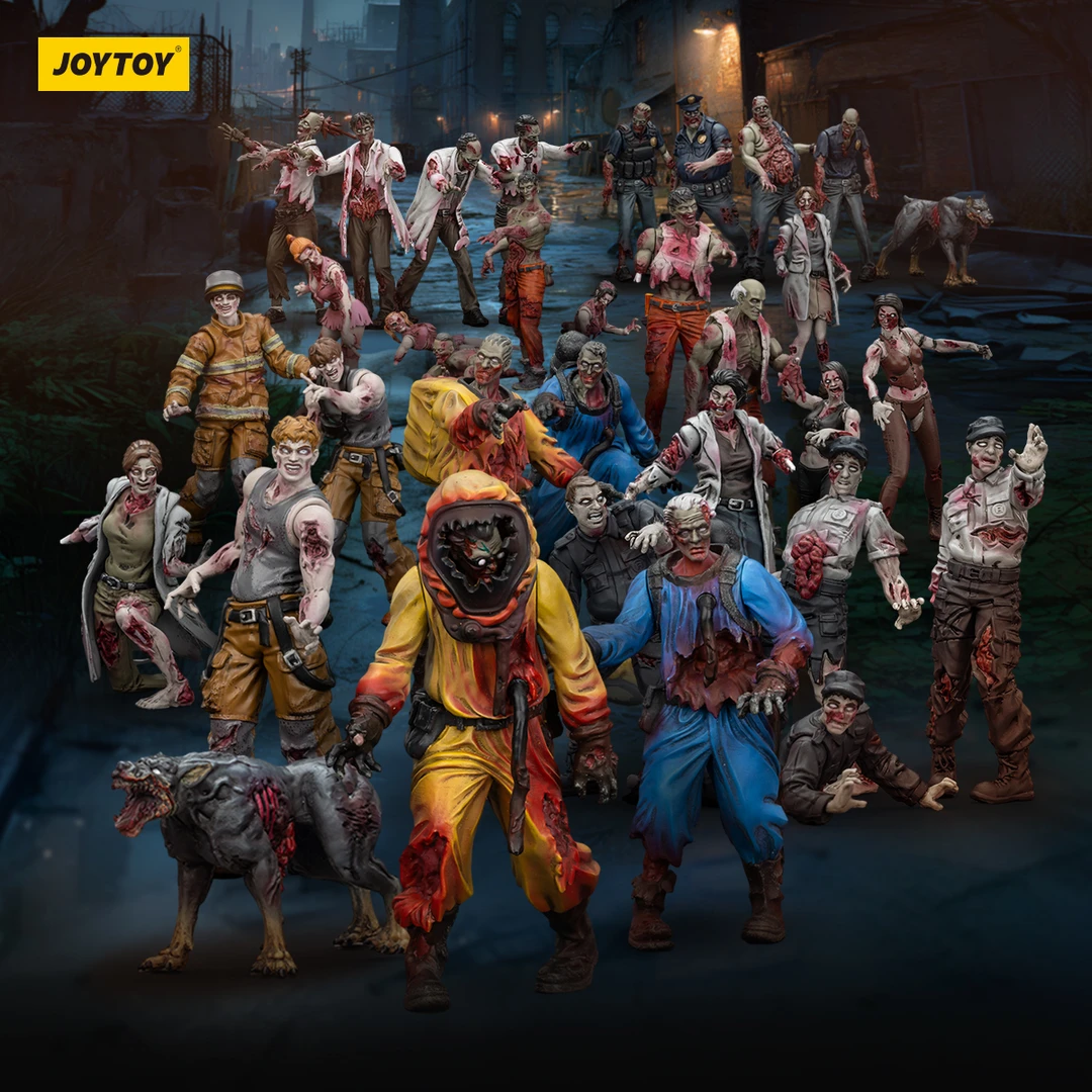 JOYTOY/暗源暗源丧尸套组成品兵人1:25模型玩具