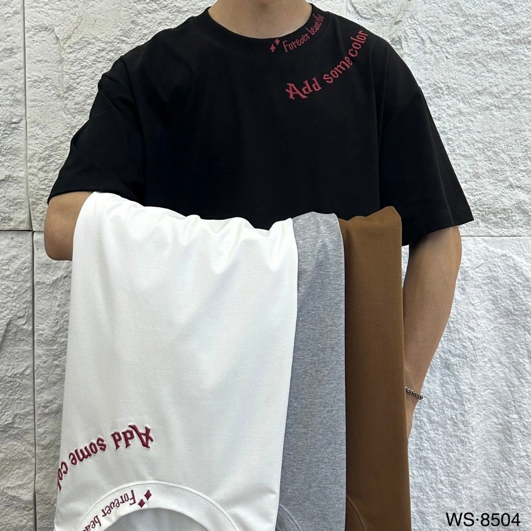 【T恤Nies】-8504-广州UUS-欧潮阔版私服短袖男女同款--