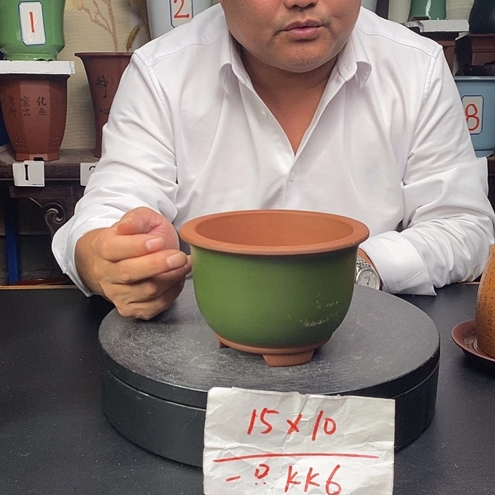 紫砂花盆货号一只K6