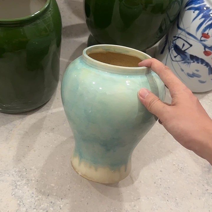 白泥花盆微瑕无孔