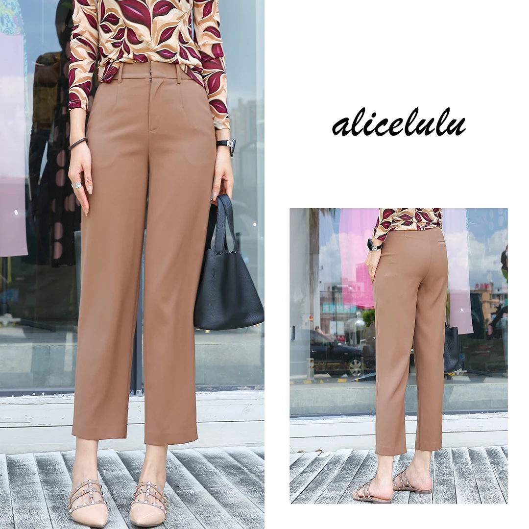 1 ALICE 通勤魔法休闲裤 简约干练 显瘦百搭 S621616E