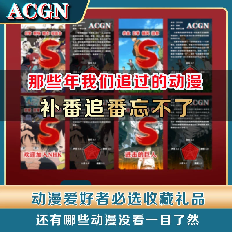 【双11】【动漫补番卡】动漫博物馆二次元必备阿宅动漫卡牌收藏礼品