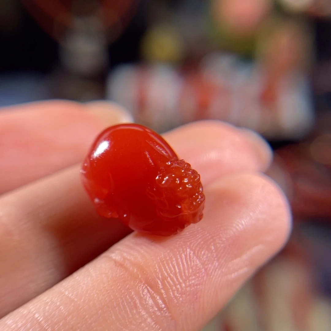 南红玛瑙未镶嵌貔貅