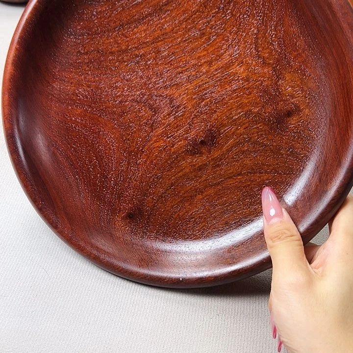 海**烂缅甸花梨木盘子一个