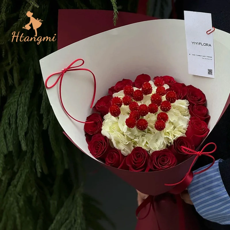 【汉唐美】树莓蛋糕花束加厚造型纸艺术纸花束鲜花插花手工diy材料