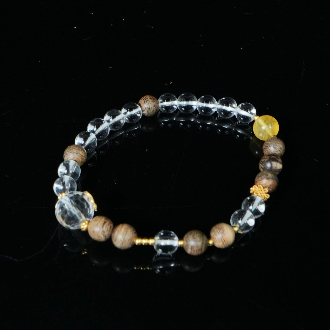 A5660 文莱沉香99沉老料diy单圈 0.6cm 8g