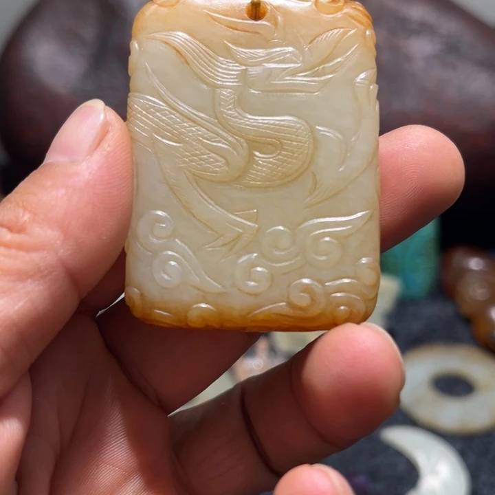 老***）和田玉未镶嵌挂件