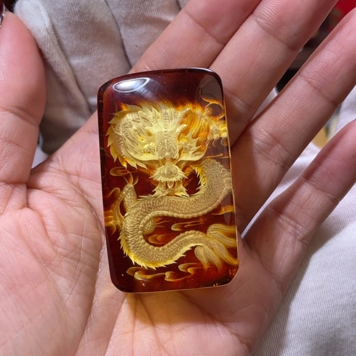 琥珀吊坠(不含链)未镶嵌