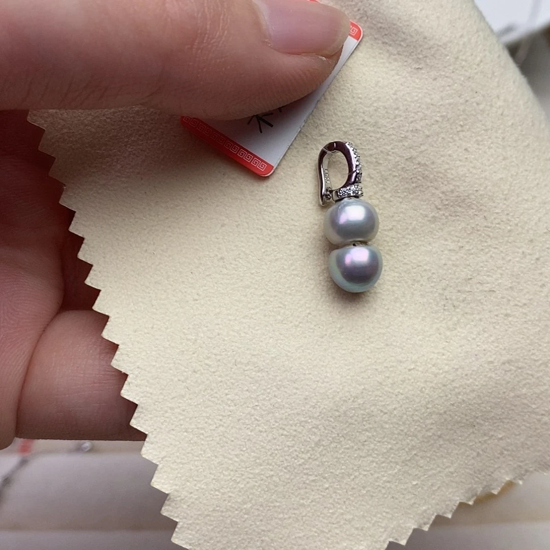 海水珍珠颈饰银S925镶嵌