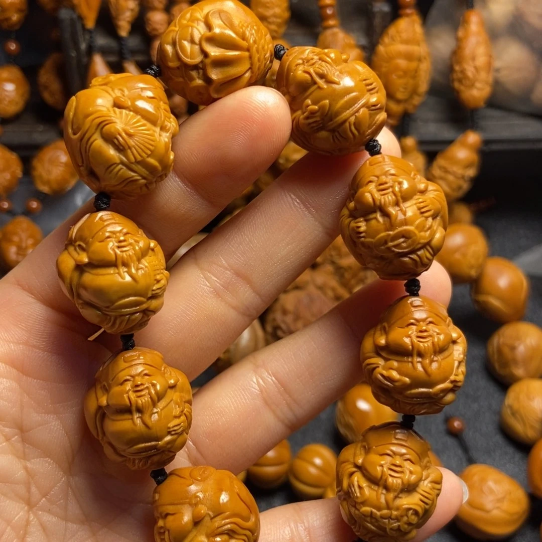 【闪购商品】手串/手链橄榄核官帽财神上色