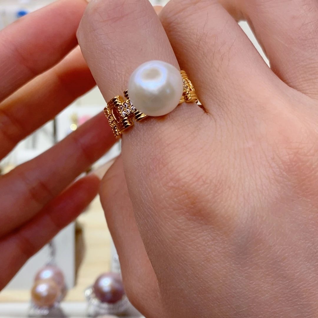 戒指未镶嵌淡水珍珠