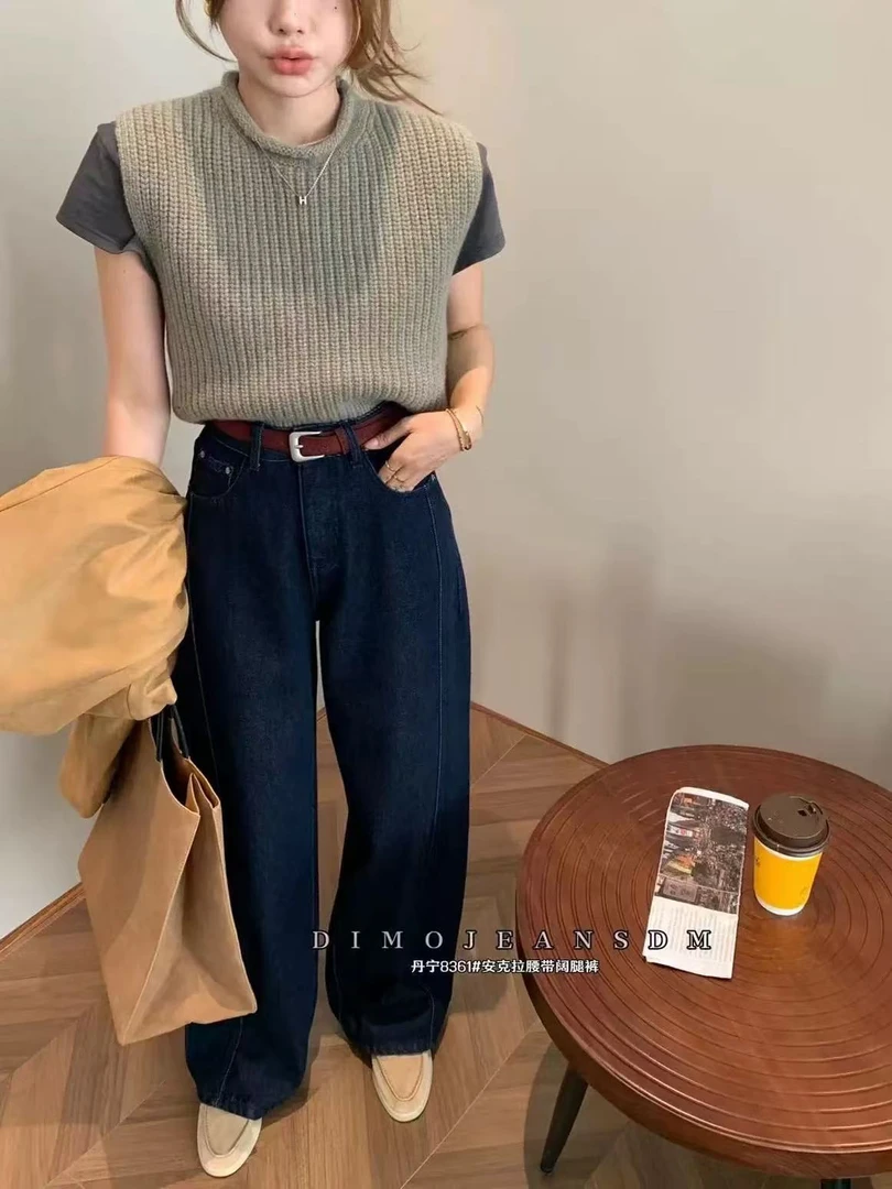 【8361】DIMO【德绒】【无弹带美腿线】 【阔腿弯刀裤】【修身显瘦】