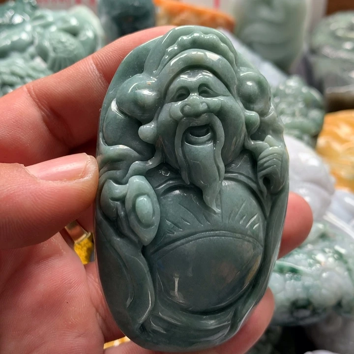 翡翠未镶嵌颈饰保真天然a货翡翠