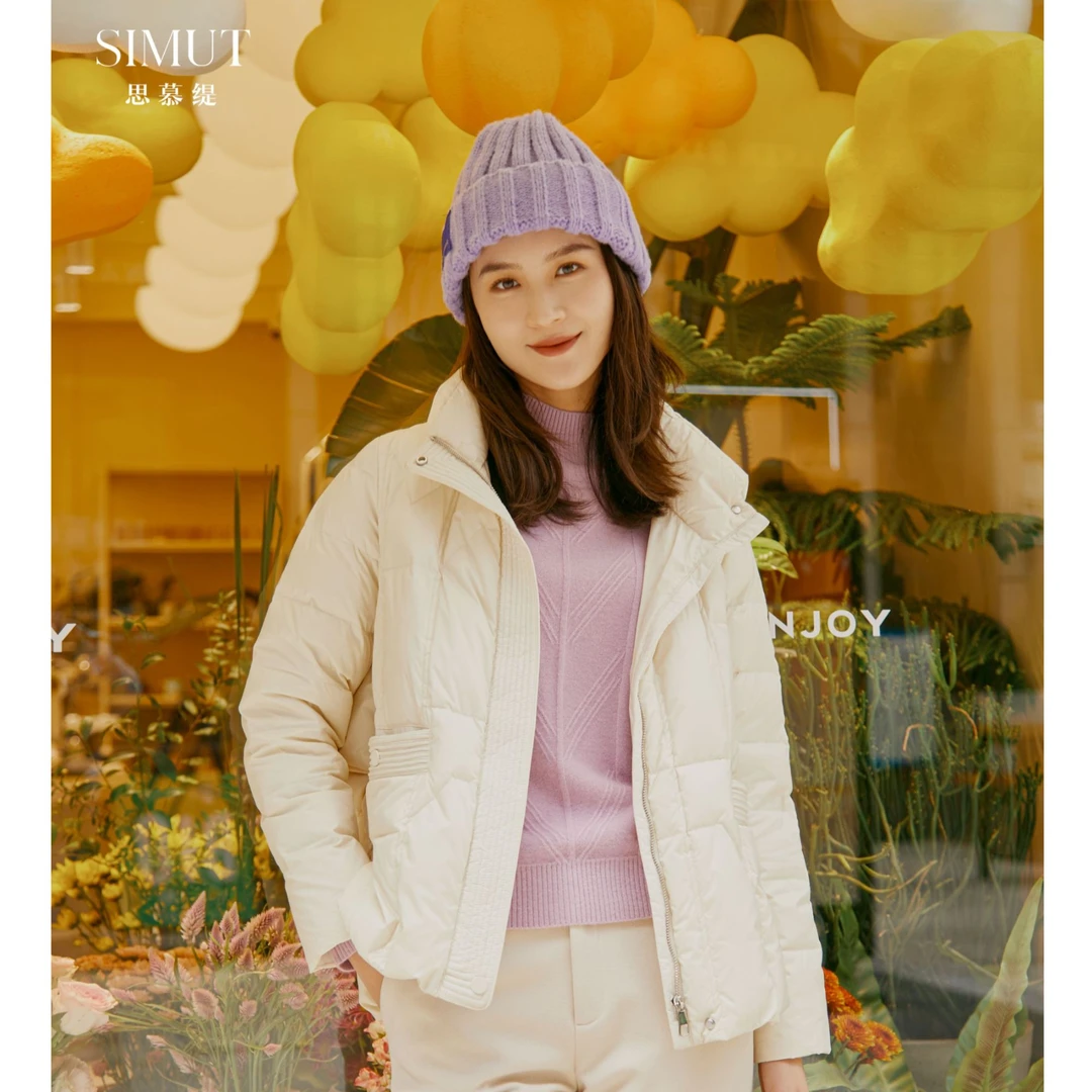 17224121立领短款简约棉服