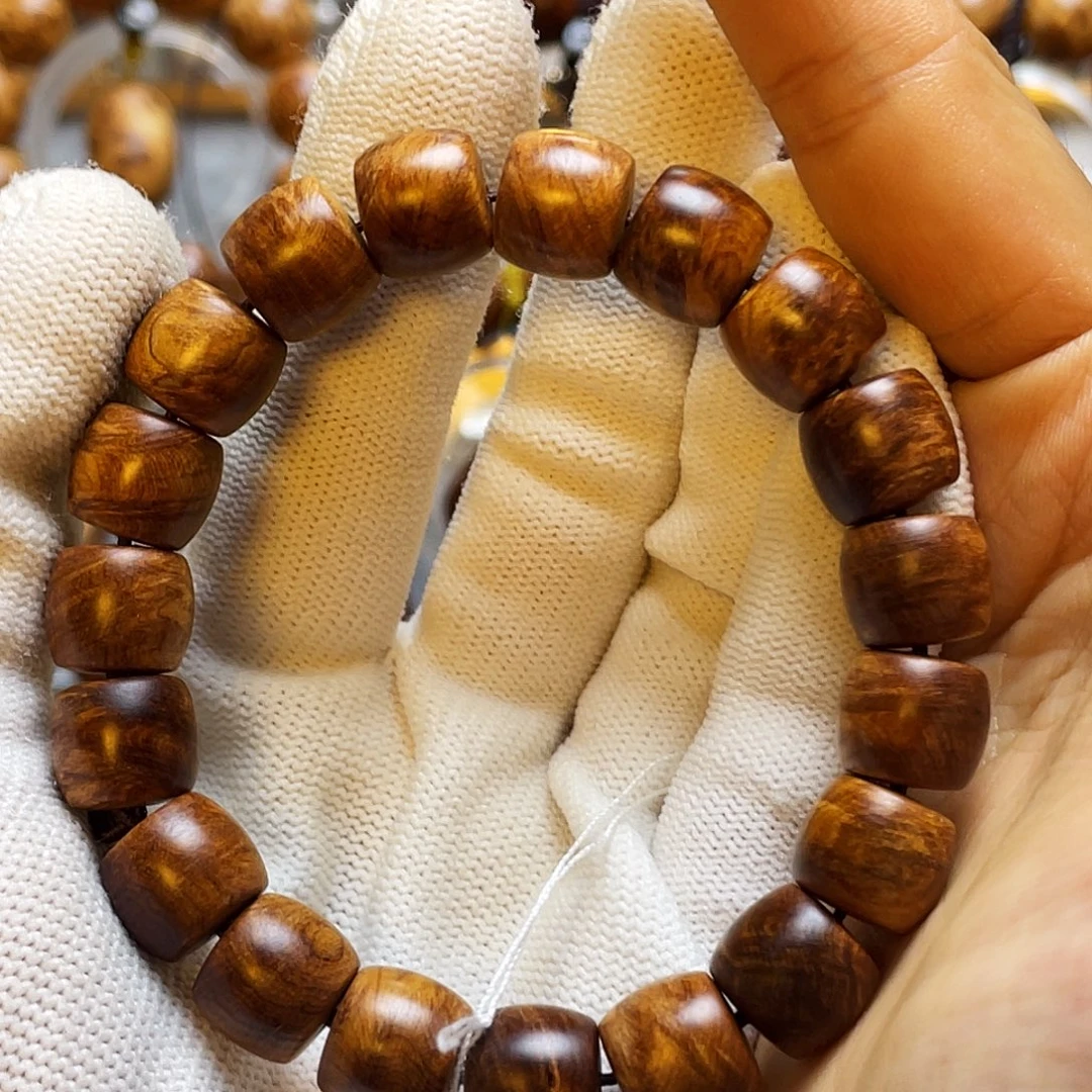 柏木手串/手链太行崖柏1.2 1.1陈化直切黑金爆满蚂蚁腿