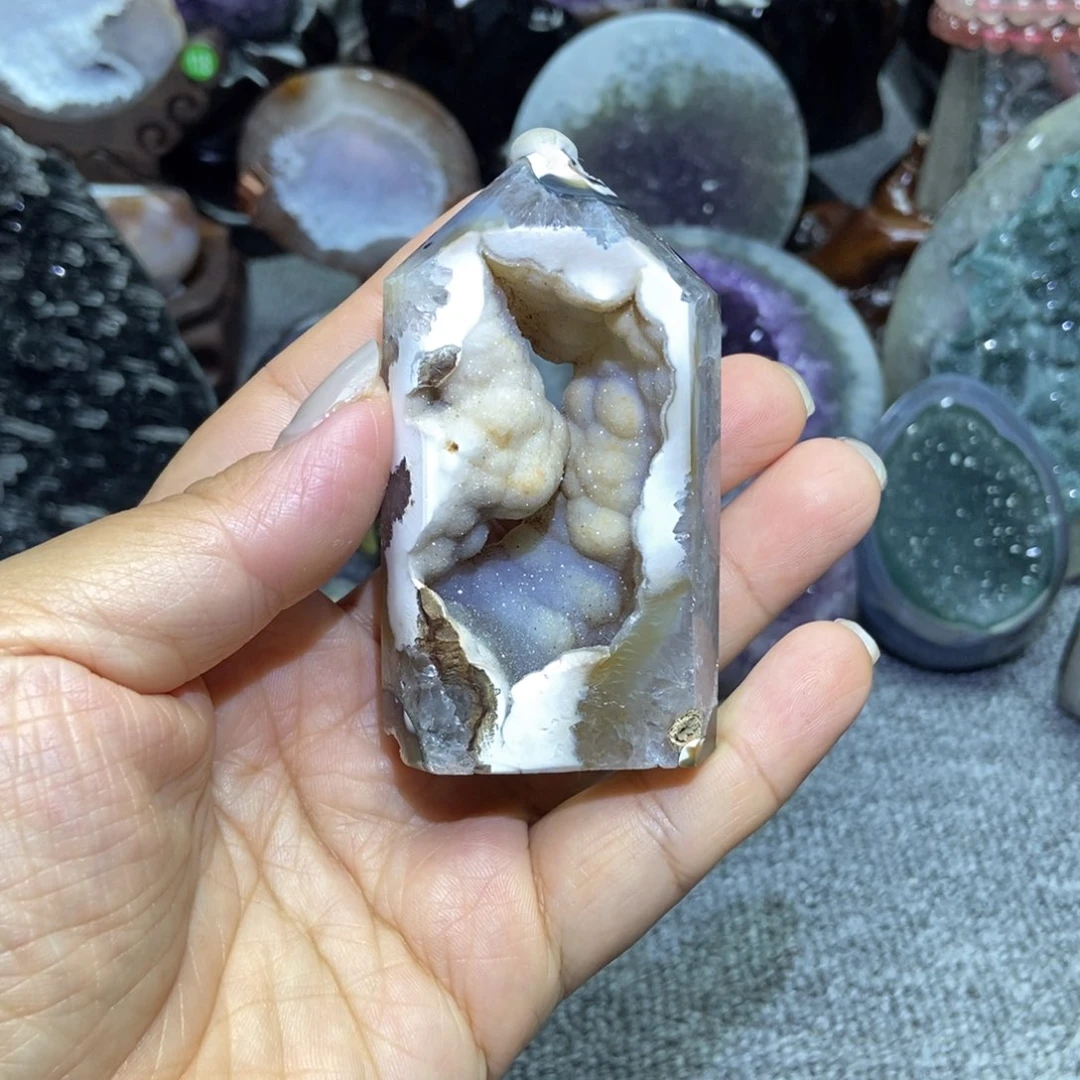紫晶未镶嵌摆件水晶