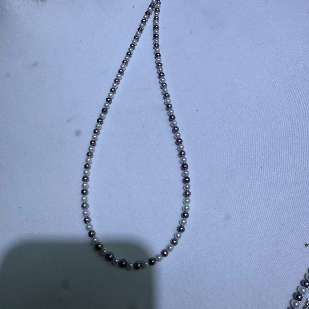 双色间隔baby小米珠 气质时尚简约素款百搭