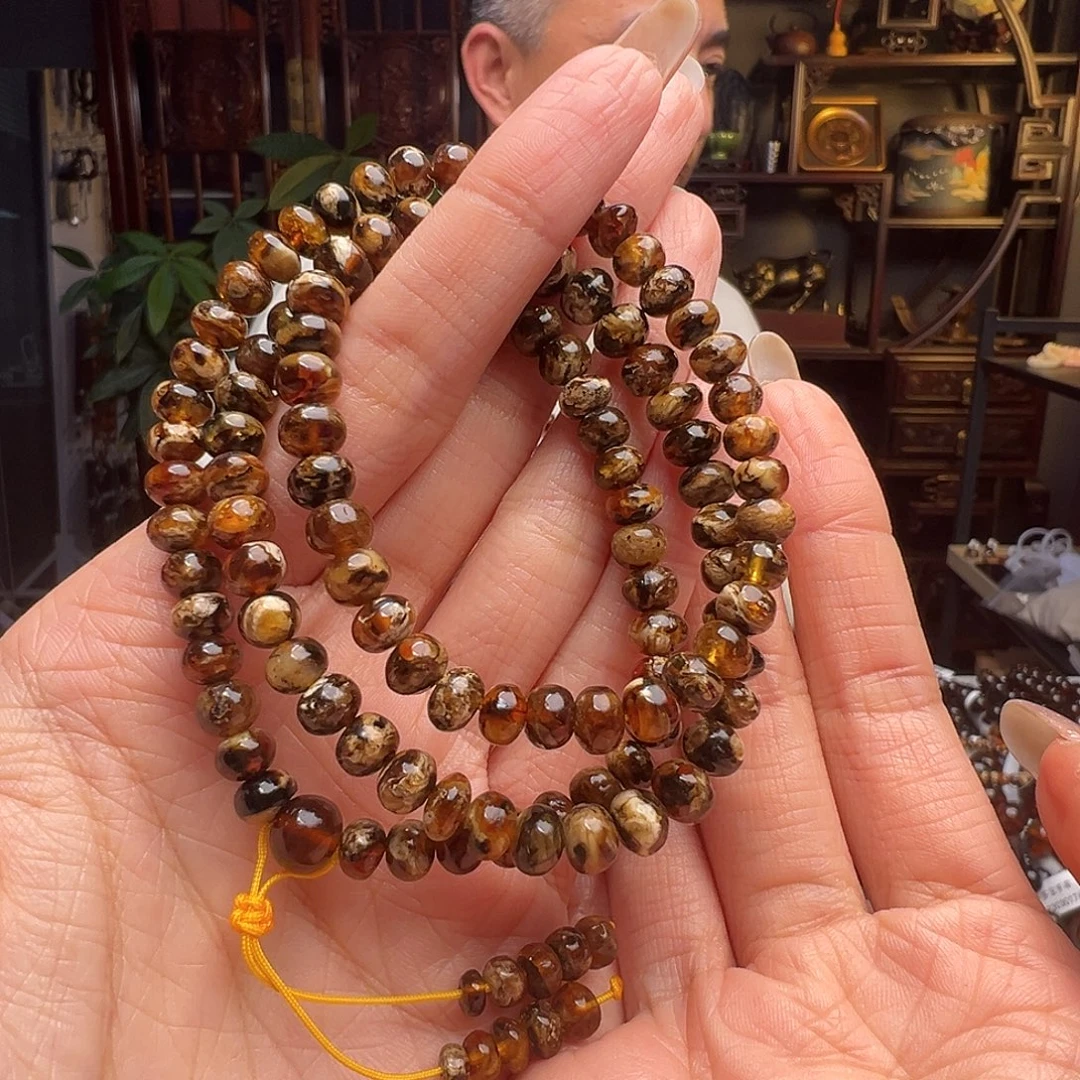 琥珀未镶嵌裸石抚顺琥珀20485-6六