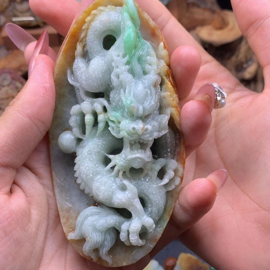 秋***色定制翡翠未镶嵌翡翠