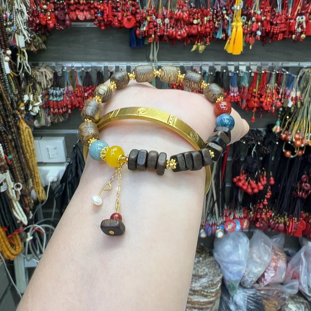 新款沉沉南红盘缠手串G309-280