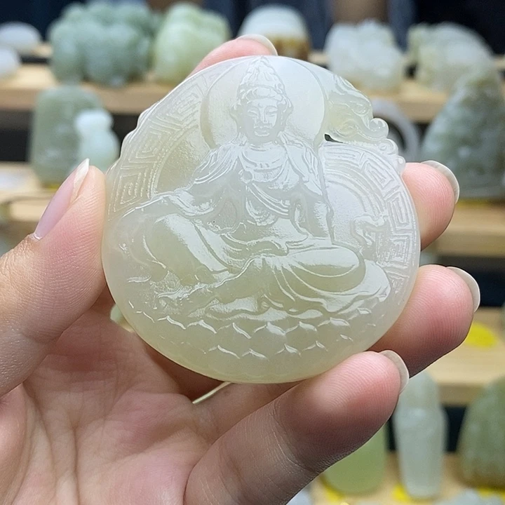 和田玉未镶嵌挂件