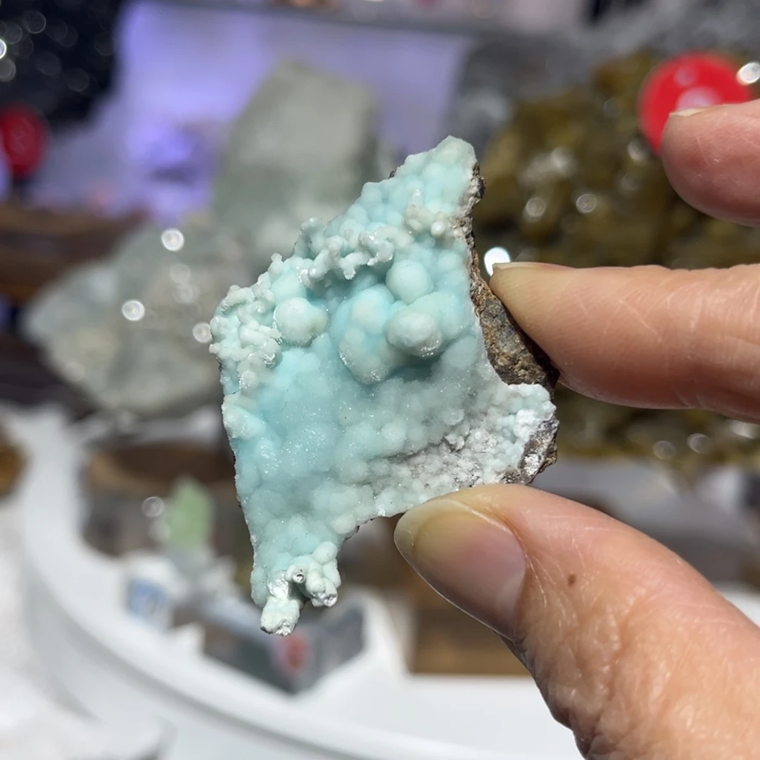 石材蓝纹石摆件标本