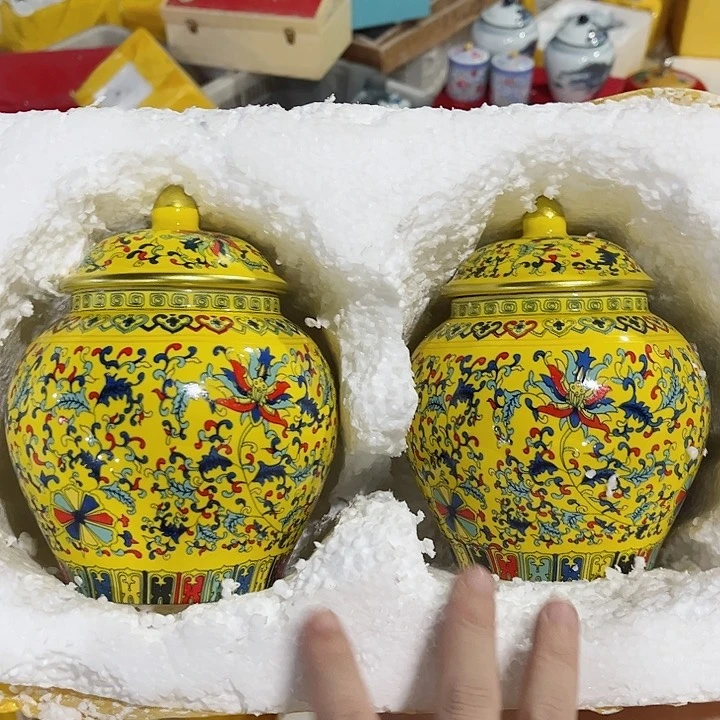 罐陶瓷茶叶罐密封罐家用摆件