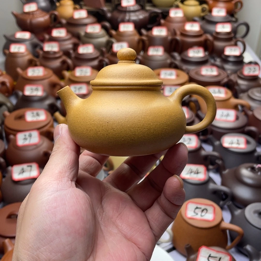 紫砂茶壶宜兴紫砂半手工