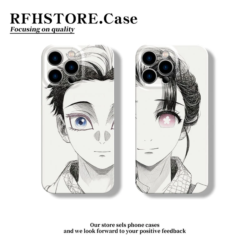 ZMGX鬼灭狛治恋雪适用iPhone16/15菲林手机壳华为P70vivo小米oppo