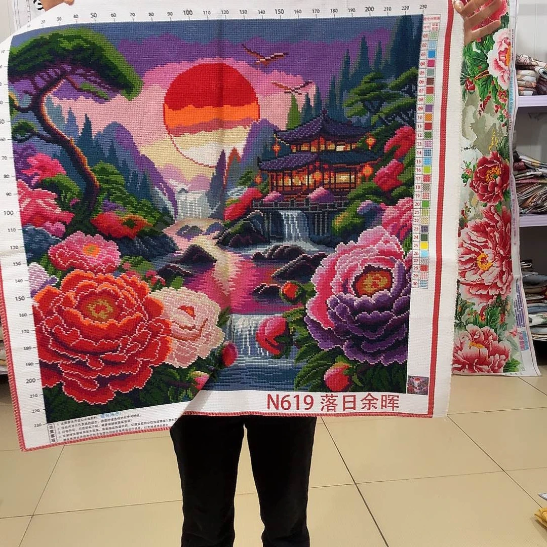 棉十字绣成品出售