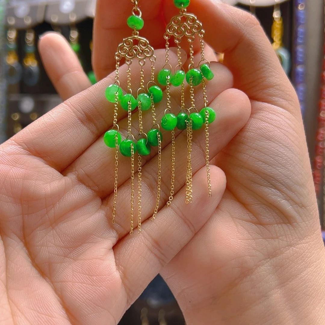 未镶嵌翡翠耳饰翡翠