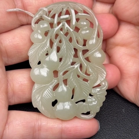 和田玉挂件未镶嵌奎*