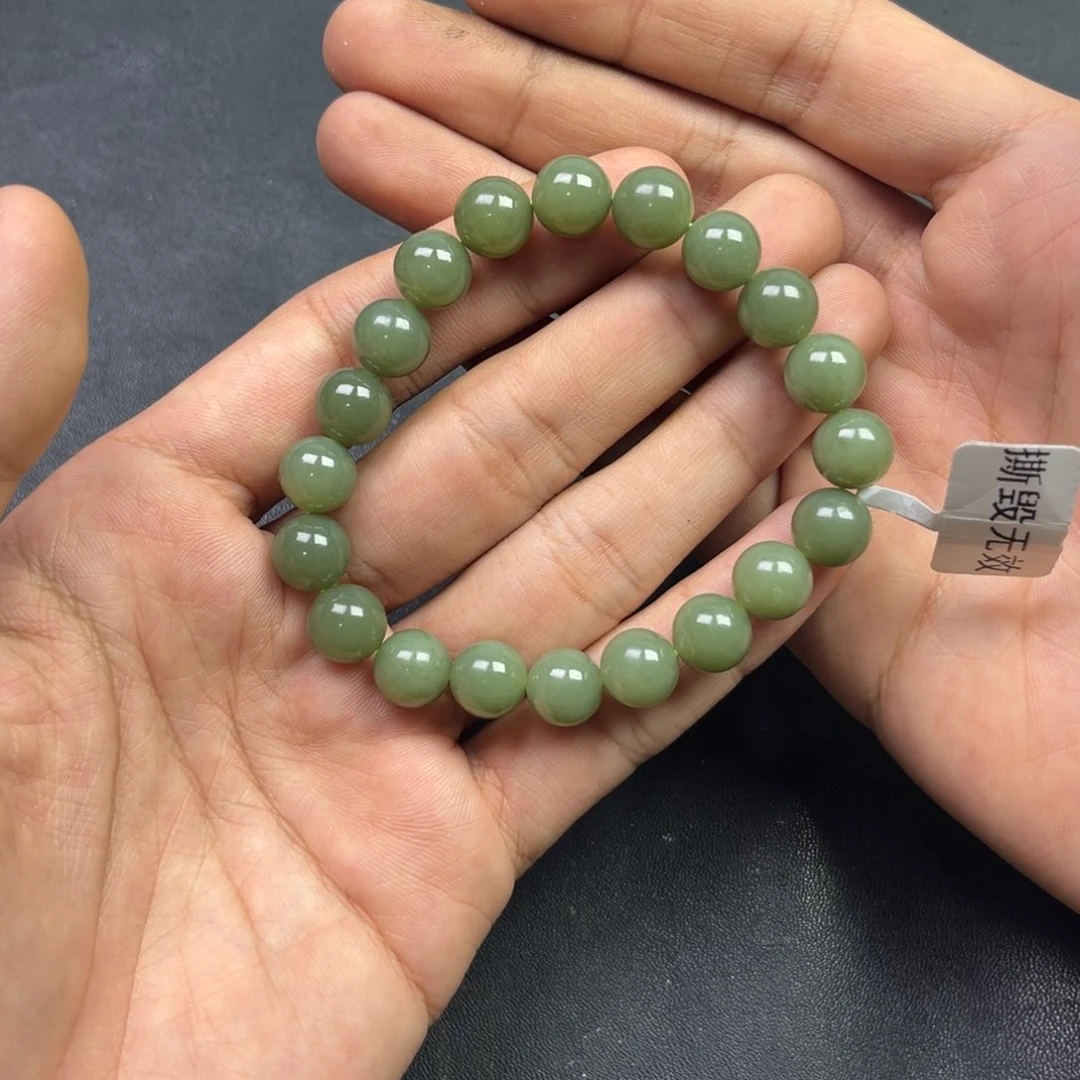 和田玉手链未镶嵌多样性拍一发一新疆金山矿青黄口卡10