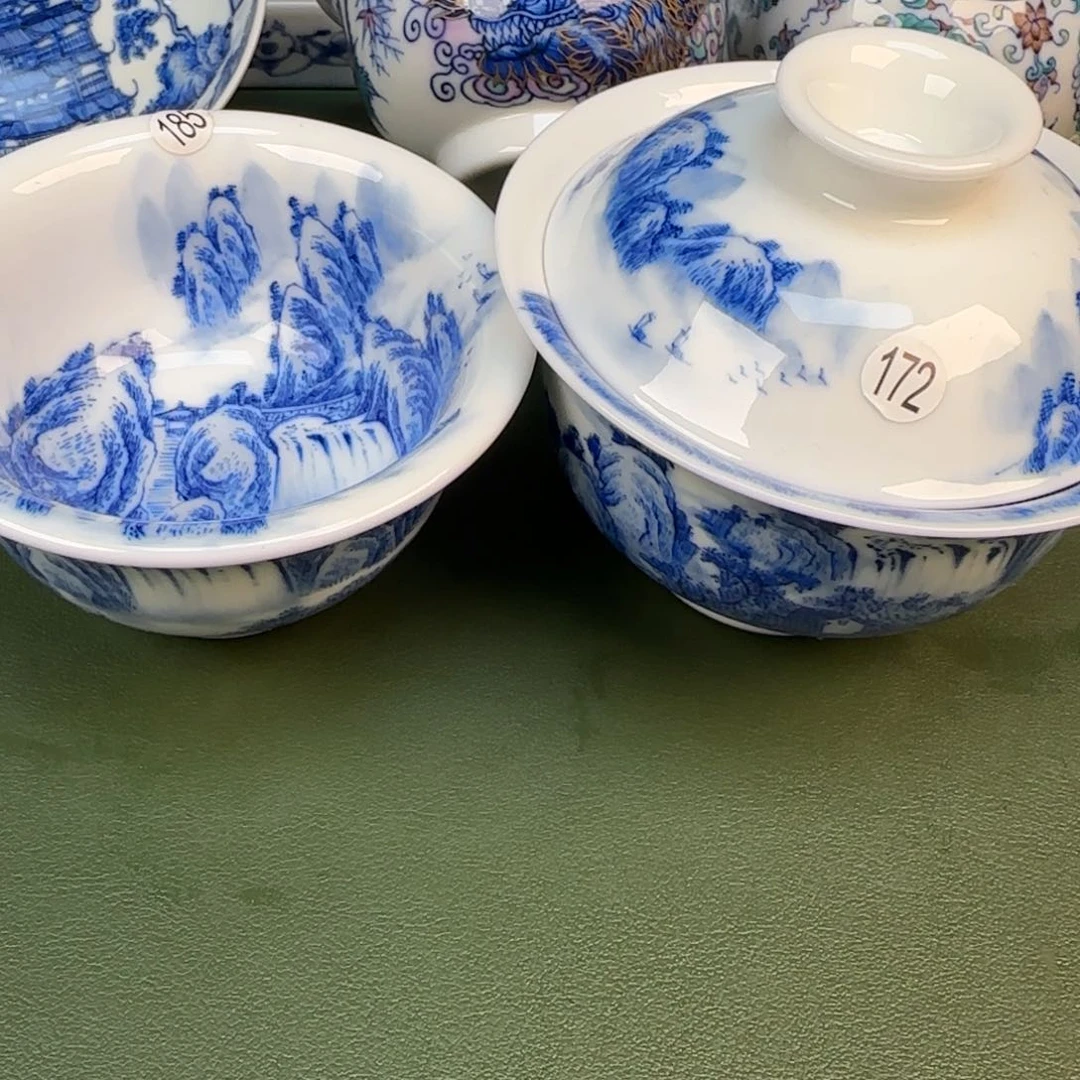 彦祖纯手工手绘茶具