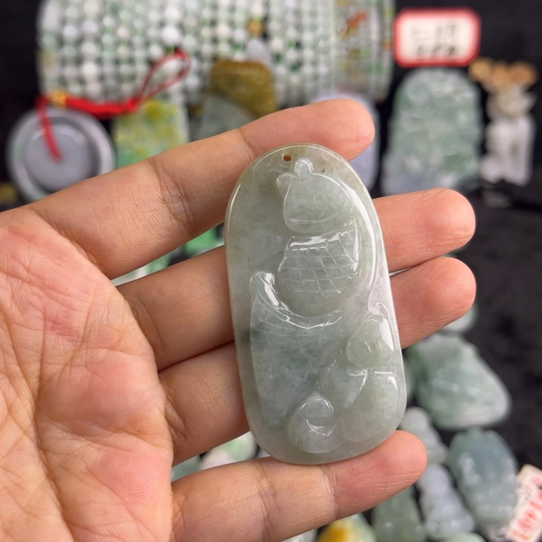 翡翠未镶嵌吊坠(不含链)