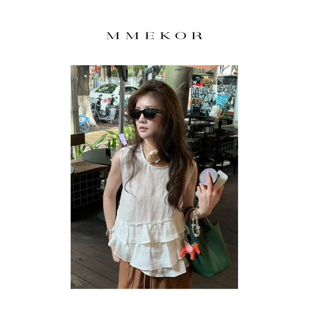 MMEKOR“木兰诗语”背心 2025新款活力常青藤百搭上衣 89726