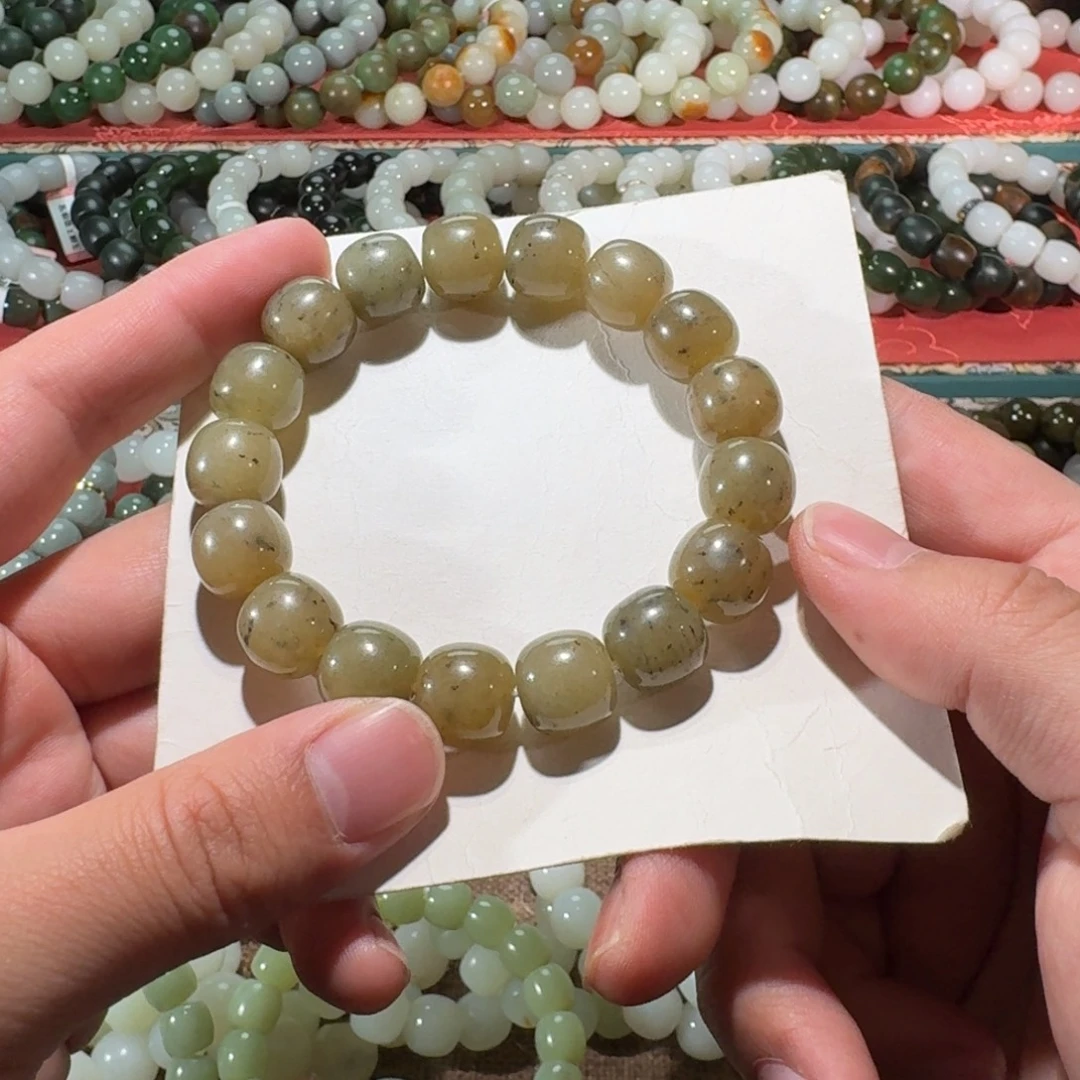 和田玉未镶嵌手链