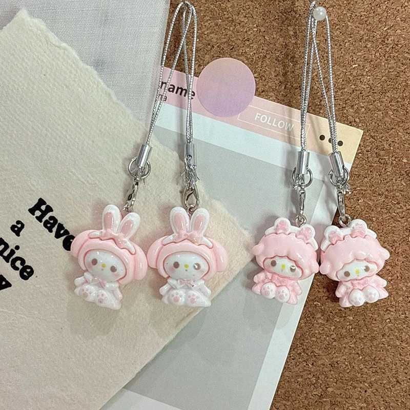 三丽鸥小羊挂件可爱呼呼美乐蒂少女心闺蜜包包挂件美卡通钥匙扣