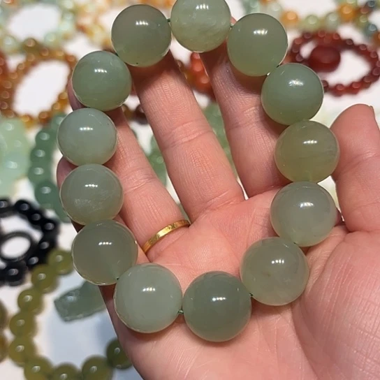 蛇纹石玉未镶嵌手串