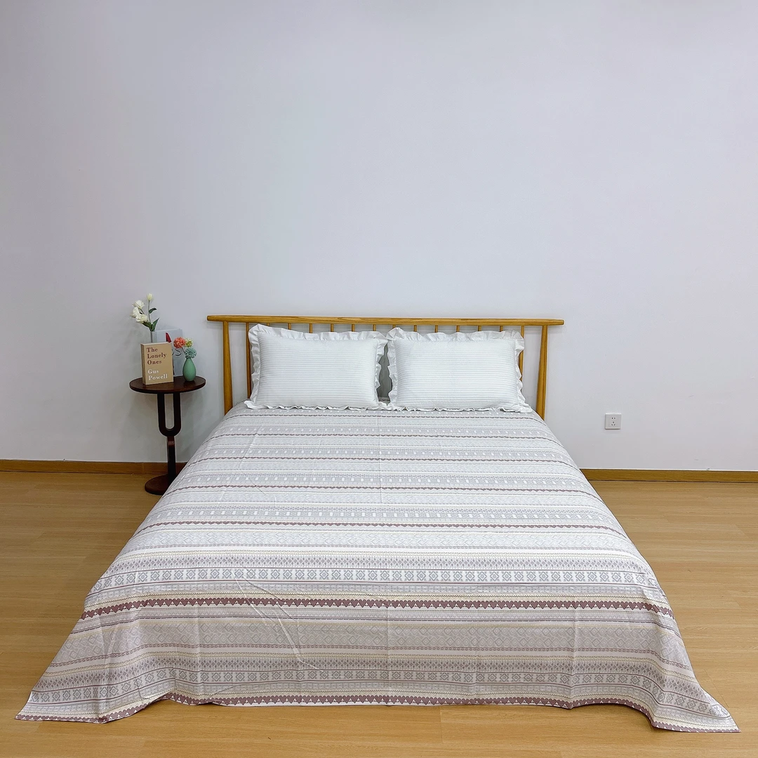 【磨绒床单】高端全棉印花磨绒床单一条-a