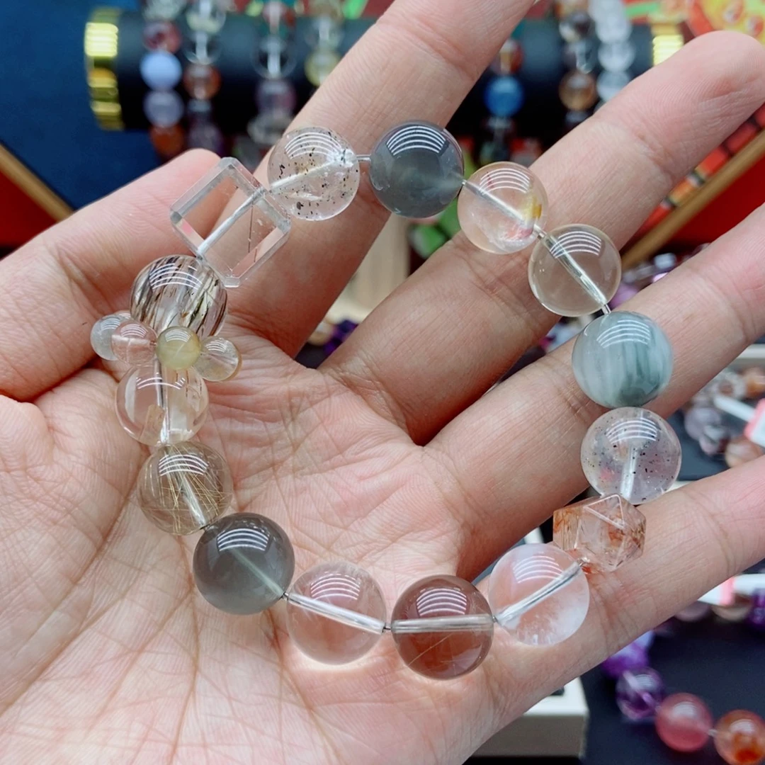 未镶嵌手链水晶水晶多宝手链