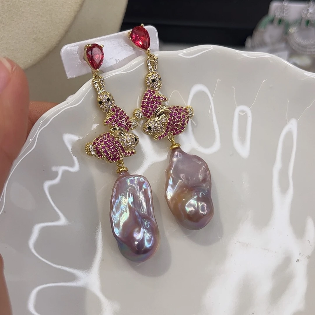 耳饰淡水珍珠合金