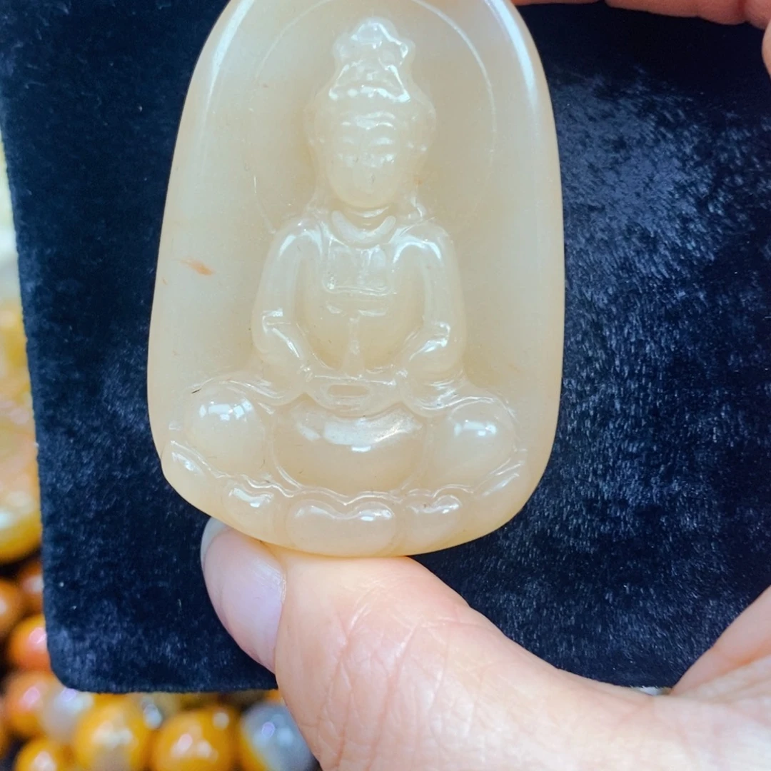 未镶嵌石英质玉（黄龙玉）吊坠(不含链)