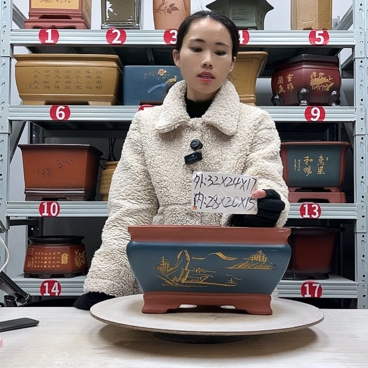 紫砂花盆紫砂花盆