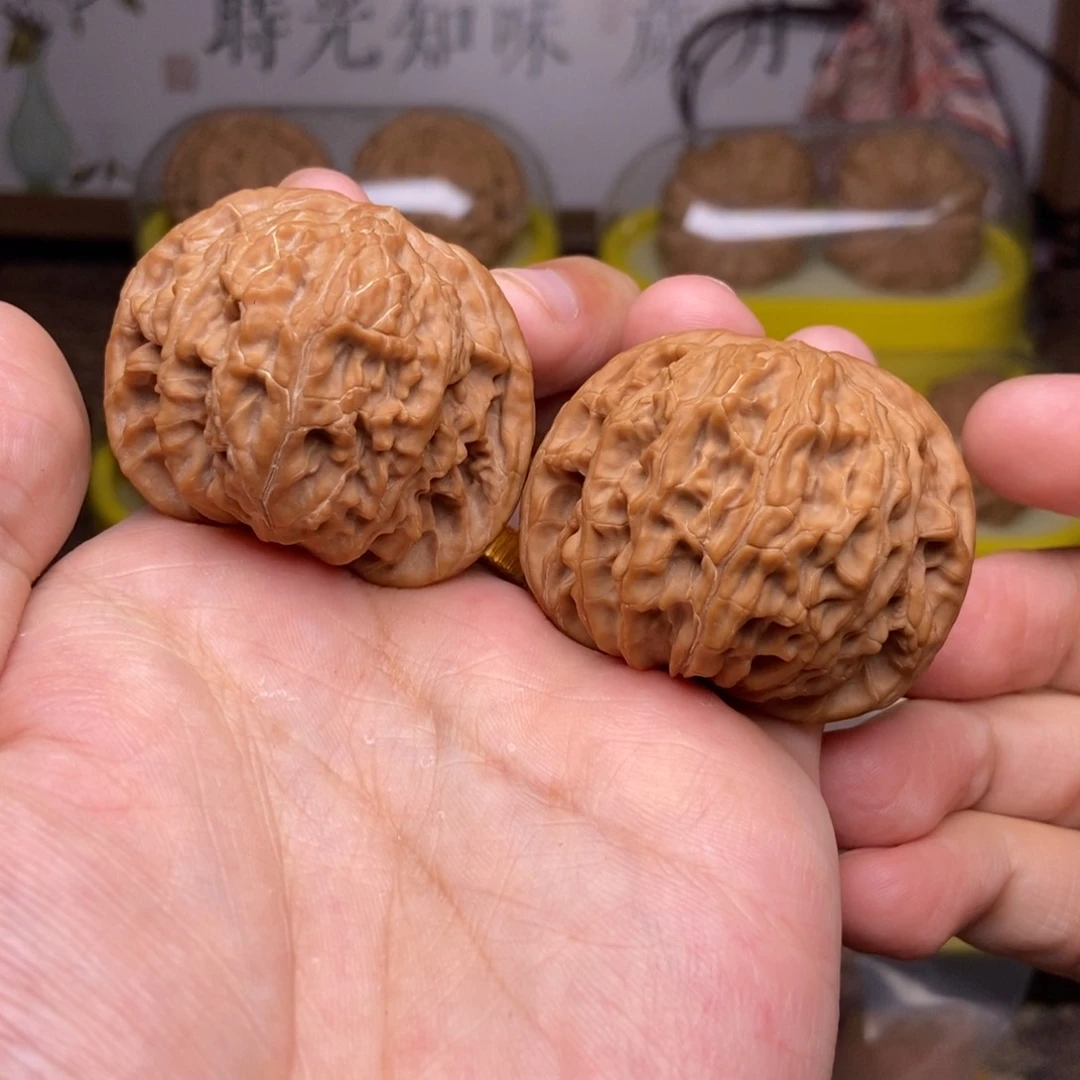 文玩核桃吊坠全品43尺磨盘红皮山地果