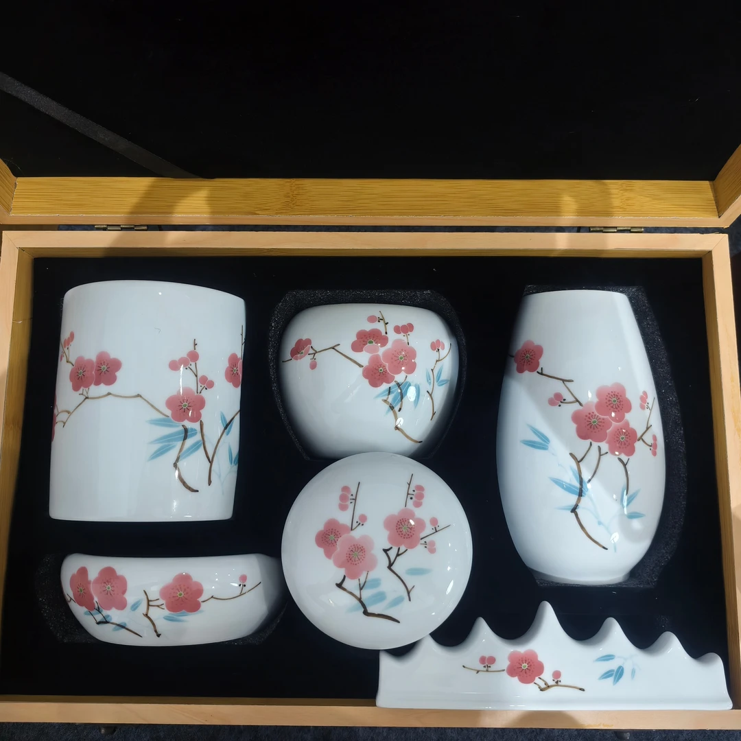 景德镇陶瓷手工手绘套组