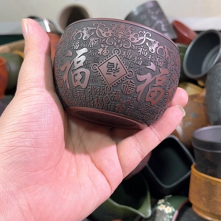 茶杯紫砂全手工紫砂主人杯