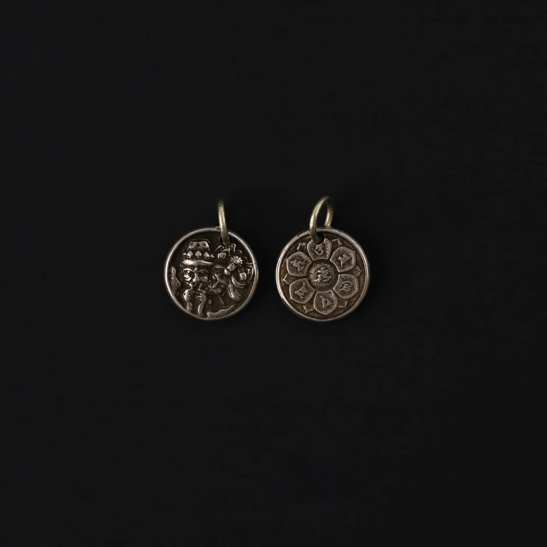 S7367 【前世今生】铜合金侧挂文玩配饰吊坠配件