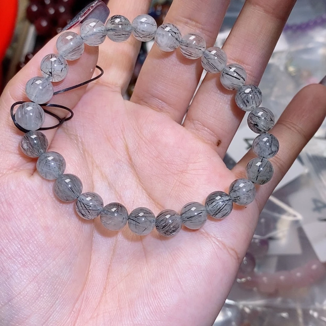 【闪购商品】水晶手串未镶嵌黑发493