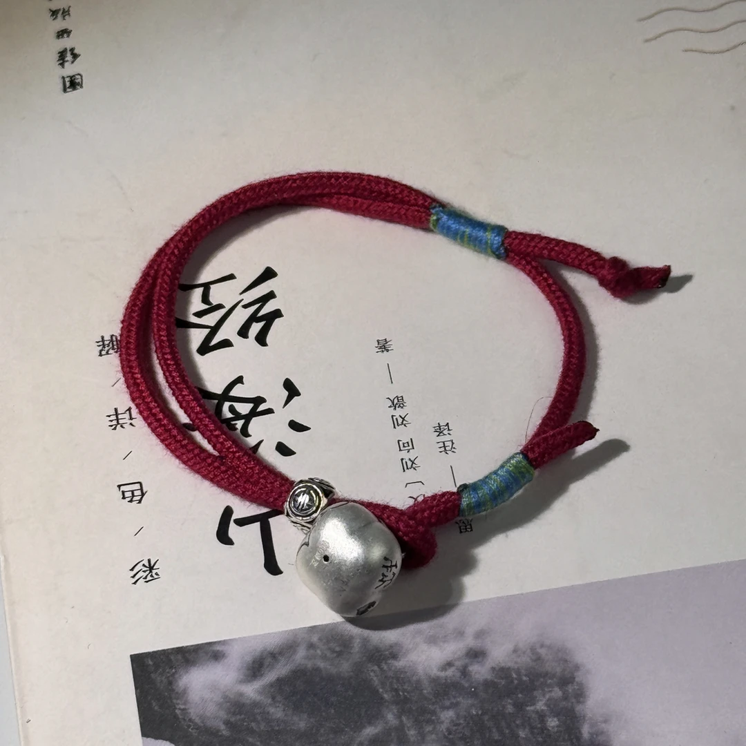 925银布艺手链 原创设计女通用日韩首饰纯手工可爱素款手绳情侣